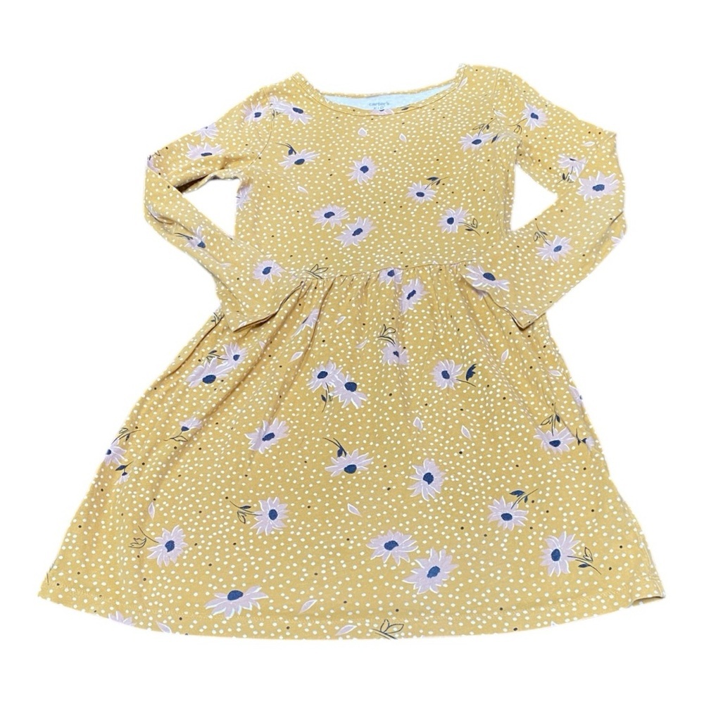 Carter’s Floral Yellow Girls  Dress Size 7